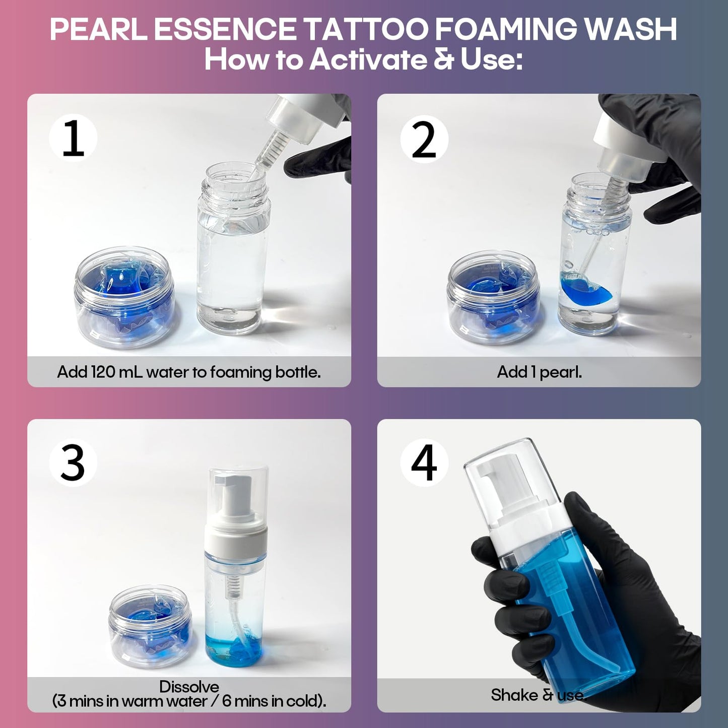 POSEIDON Tattoo Aftercare Kit - 3-in-1 Set with Refreshing Citrus Scent for Quick Healing & Color Protection (Tattoo Soap, Balm, Lotion)