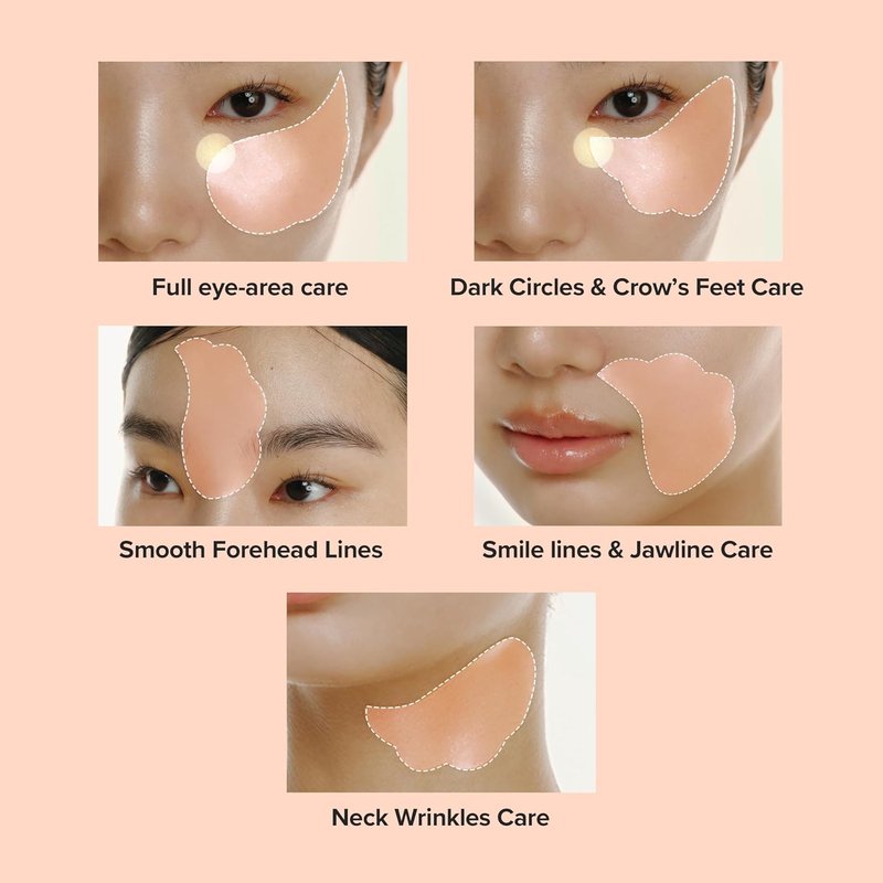 Revive Under Eye Patch - Retinal Ginseng & Collagen Peptides | 60 Sheets (30 Pairs) for Puffy Eyes