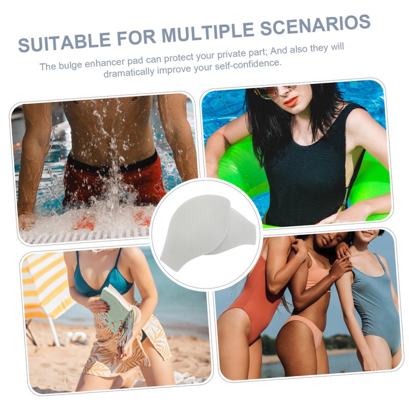 GLEAVI 4pcs Men's Underwear Sponge Pad Underwear Cup Man Three-Dimensional