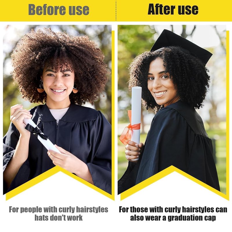 NNG Graduation Cap Headband - Adhesive Felt Hair Band for Graduates | Perfect Hat Accessory