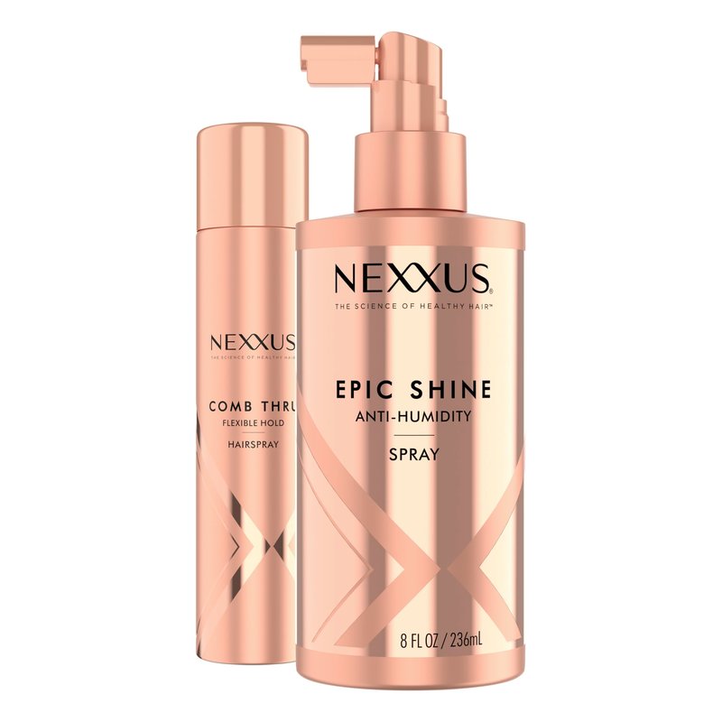 Nexxus Styling Spray Comb Thru Finish Flexible Hold Hairspray Powered by STYLEPROTECT Technology 10 oz