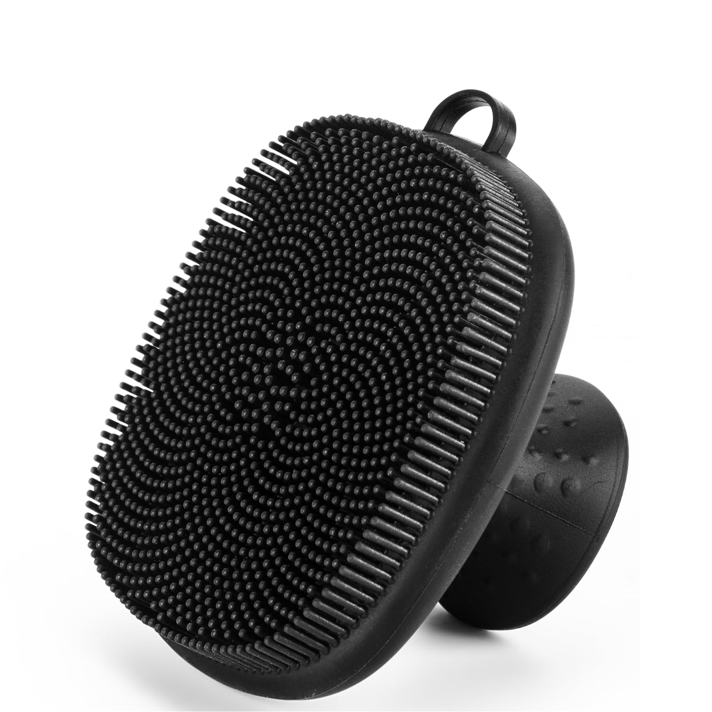 Face Scrubber, SANLESS Silicone Face Scrubber for Men Facial Cleansing Brush, Manual Waterproof Face Wash Brush for Exfoliating and Deep Cleansing - Black
