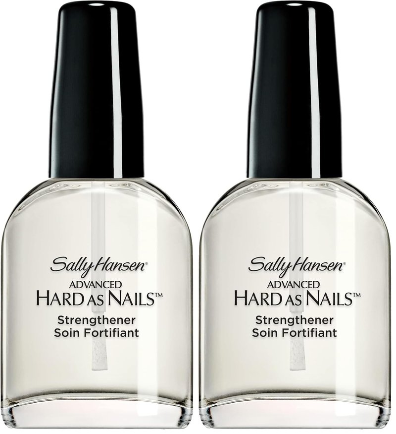 Sally Hansen Nail Polish - Advanced Hard as Nails Clear | 0.45 Fl Oz, Pack of 2