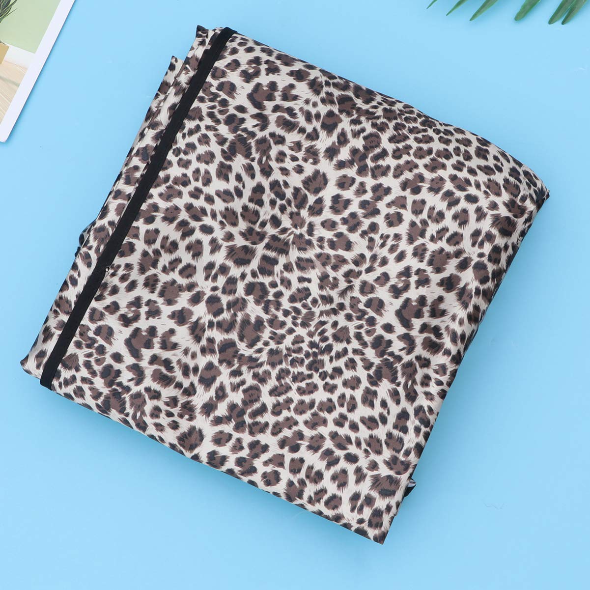 SUPVOX Leopard Print Hairdressing Cloth Hair Cutting Cape Waterproof Salon Styling Apron 63X57 Inch Adjustable Drape for Hair Dye Perm and Grooming