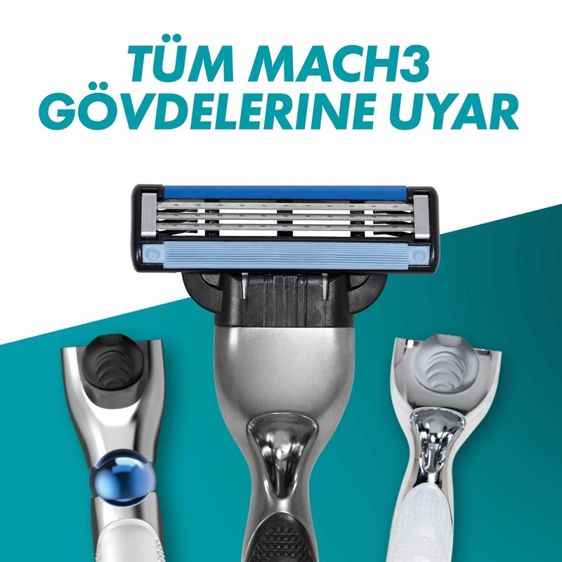 Gillette Mach-3 Cartridge - Pack of 4