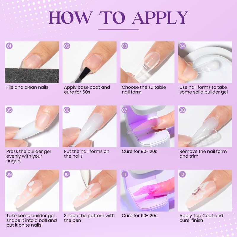 MIZHSE 60g White 3D Gel Nail Art Sculpting, Solid Builder Gel for Nails Non-Sticky Carving Molding Hard Extension Gels Soak Off U V LED for Salon Manicure Home DIY