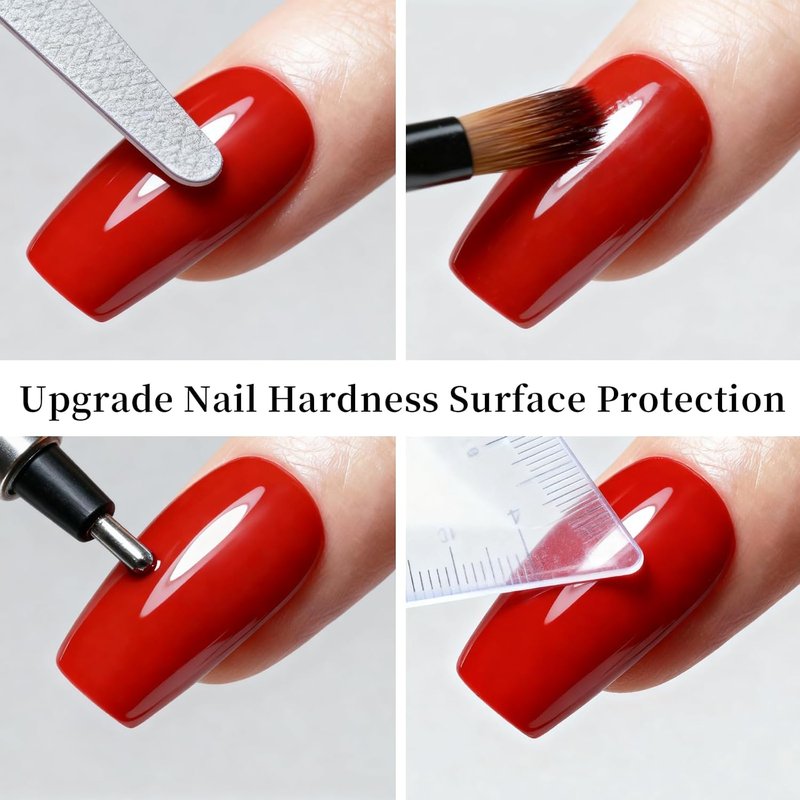 Glassy Clear No Wipe Top Coat Gel Nail Polish - HEMA & TPO Free, Long Lasting High Gloss Finish | 0.5 Fl Oz