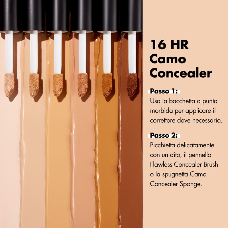 e.l.f. 16HR Camo Concealer, Full Coverage, Matte Finish Under-Eye & Blemish Corrector, Hydrating Formula, 16-Hour Crease-Resistant Wear, Medium Beige