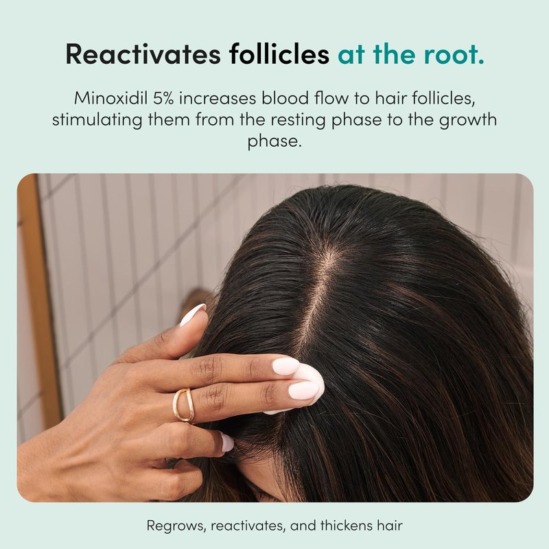Hers Hair Regrowth Treatment - Extra Strength Minoxidil 5% Foam for Women - Non-Greasy & Unscented - 2 Pack