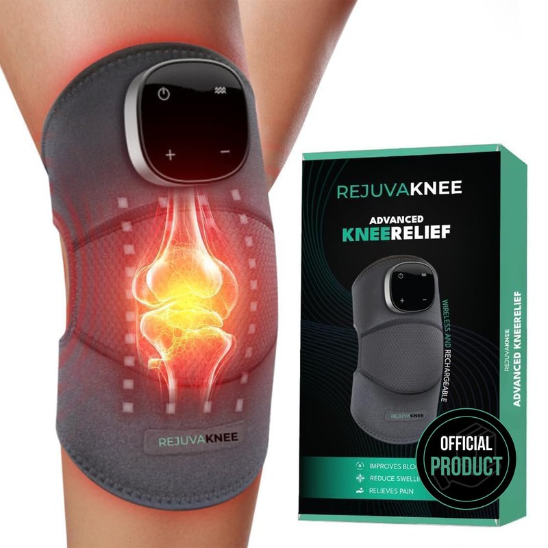 RejuvaKnee Triple Method Massager – The Official Rejuvacare 2026 – Adjustable Rejuvaknee Knee Massager for Comfort and Relaxation – Home Use Knee Wrap Massager – One Size, 1 Piece
