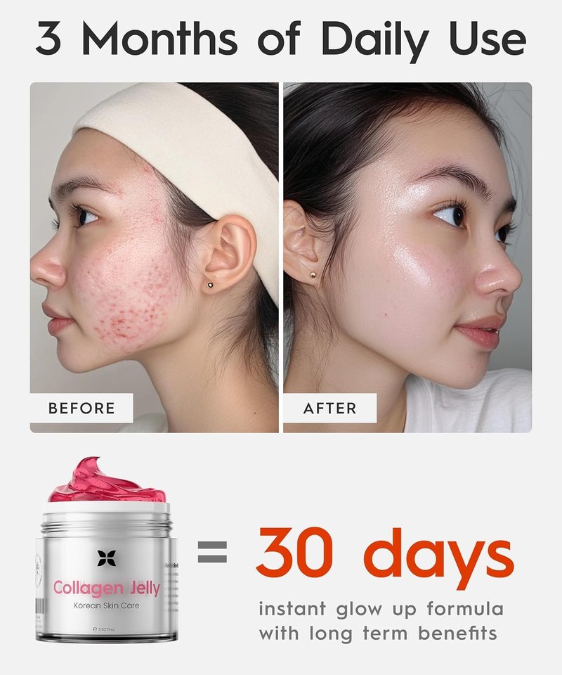 REVO Collagen Jelly - Korean Anti-Aging Formula with Hydrolyzed Collagen & Vitamin C | 1.76 Fl Oz