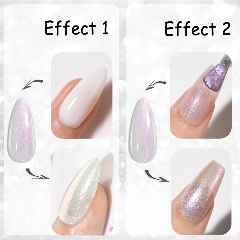 AZUREBEAUTY Chrome Quick Dry Nail Polish | Shine Pearl, Natural Lustrous Enamel | DIY Manicure & Pedicure with Chrome Finish