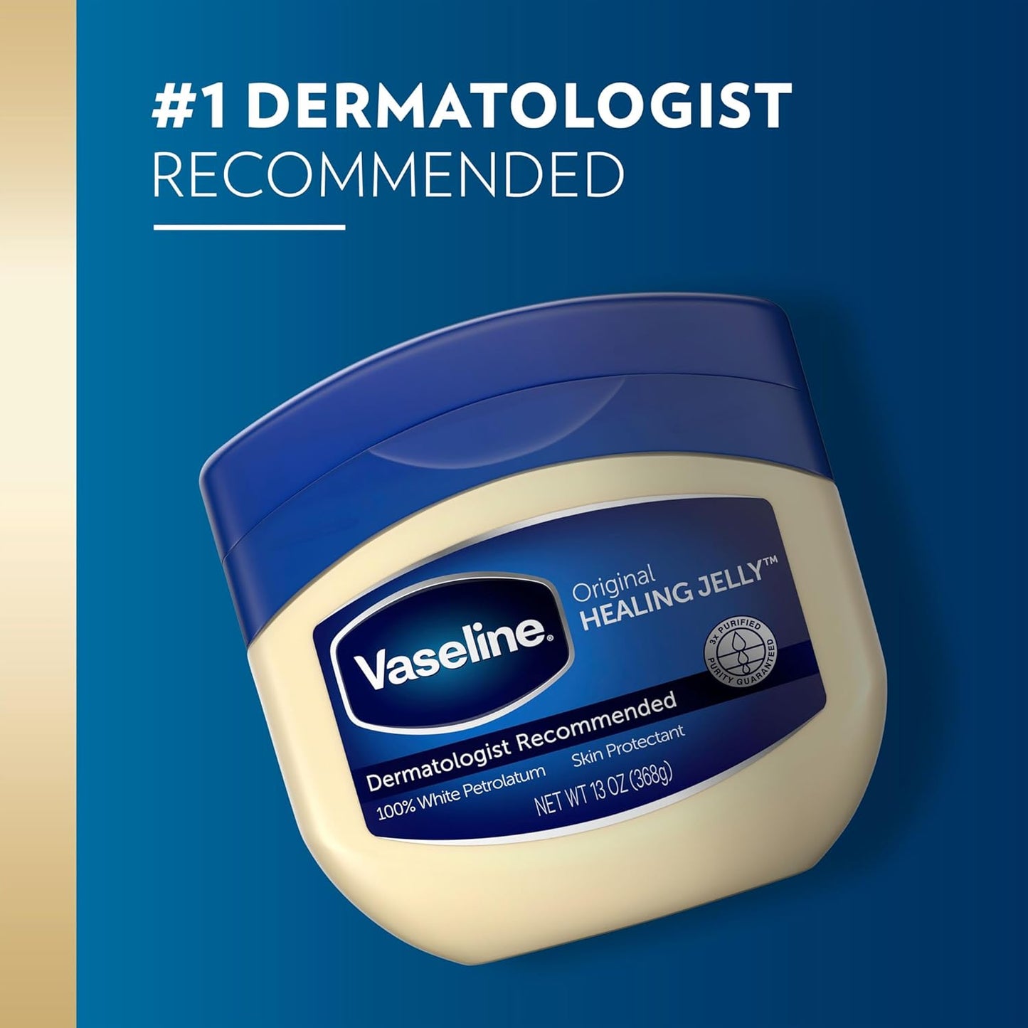 Vaseline Petroleum Jelly - Original Skin Care for Dry Skin & Eczema Relief | 100% Pure, 13 oz