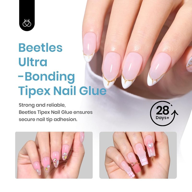 Beetles Nail Glue Gel - Super Strong 20g for Tipex Nail Tips | Long-Lasting, Beginner-Friendly