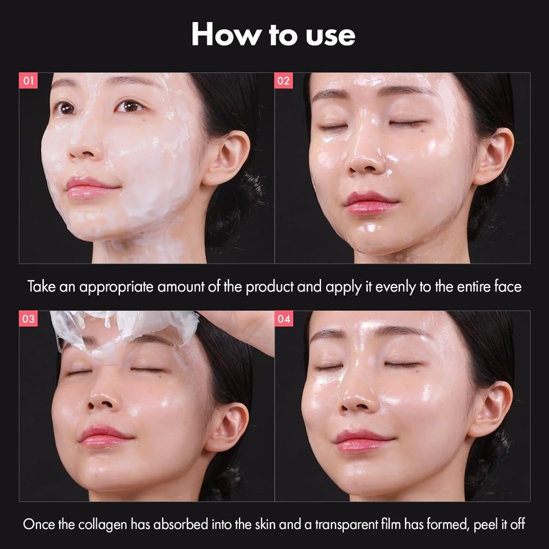 Real Collagen Fit Hydrolyzed Collagen Wrapping Mask - Peel Off Facial Mask for Hydration & Glow | 50ml