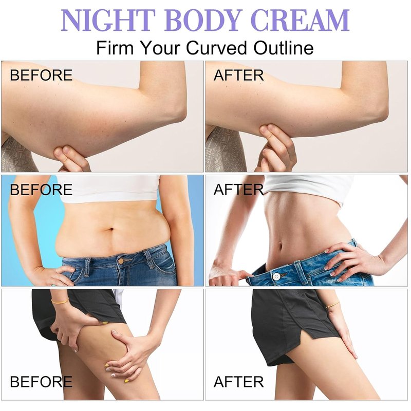Overnight Toning Whip - Body Firming Anti-Wrinkle Gel for All Skin Types | Skin Tightening Formula