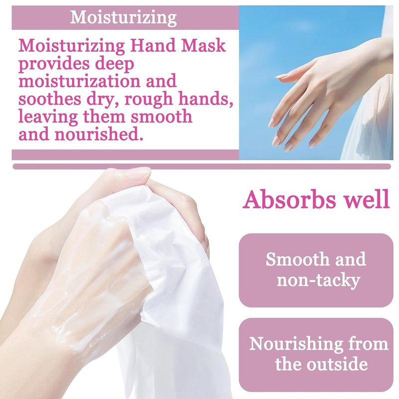 Regine Switzerland Hydrating Hand Masks - 6PCS Moisturizing Gloves for Soft, Smooth Skin | Spa Gift Set
