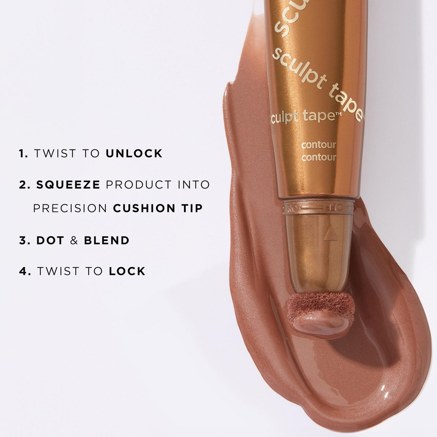 tarte sculpt tape contour – Lightweight Cream Bronzer with Shea Butter for Blendable, Buildable Contour & Natural Looking Sculpted Glow, Vegan & Cruelty-Free, full size, cool bronze
