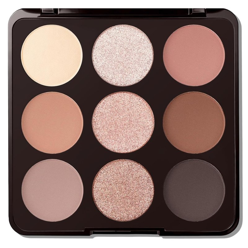 Erinde Nude Eyeshadow Palette - 9 Warm Brown Shades | Highly Pigmented Matte & Shimmer for Natural Looks