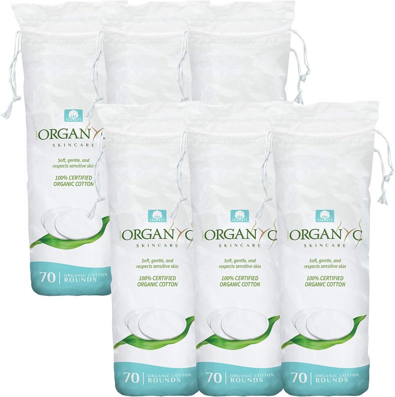 Organyc - 100% Certified Organic Cotton Rounds - Biodegradable & Chemical-Free for Sensitive Skin (420 Count)