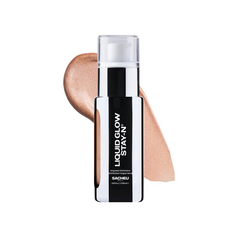 Sacheu Liquid Glow STAY-N Liquid Highlighter & Illuminator Makeup — 30ml Long Lasting Luminous Glow Lightweight Dewy Finish, Glow Getter