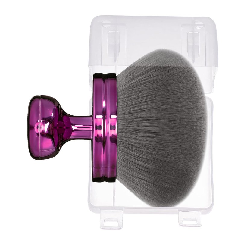 Blend & Blur Extra Large Body Makeup Brush - Perfect for Self Tanner & Bronzer | 76mm Round Head with Case (Purple)