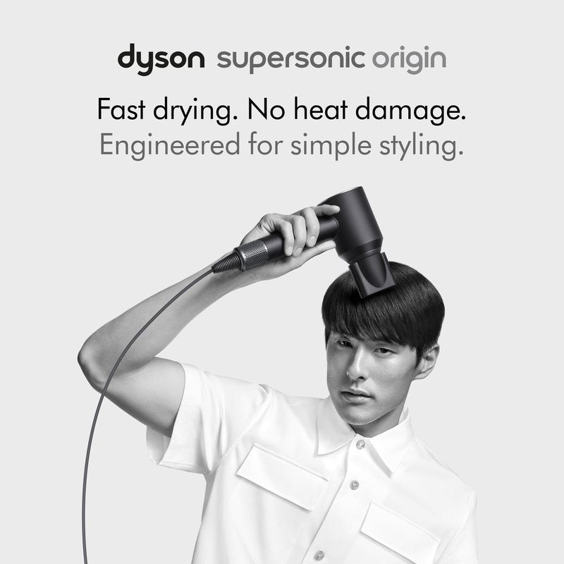 Dyson Supersonic Origin Hair Dryer, No Heat Damage, Styling Concentrator, Precision Styling Blow Dryer (Black/Nickel)