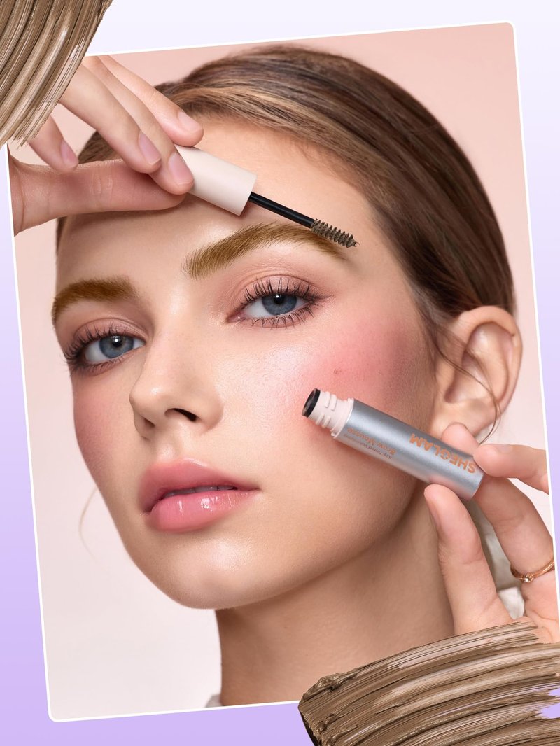 SHEGLAM Airy Tinted Volumizing Brow Mousse Eyebrow Cream Gel Highly Pigmented Shaping Filling Water Removal-Taupe