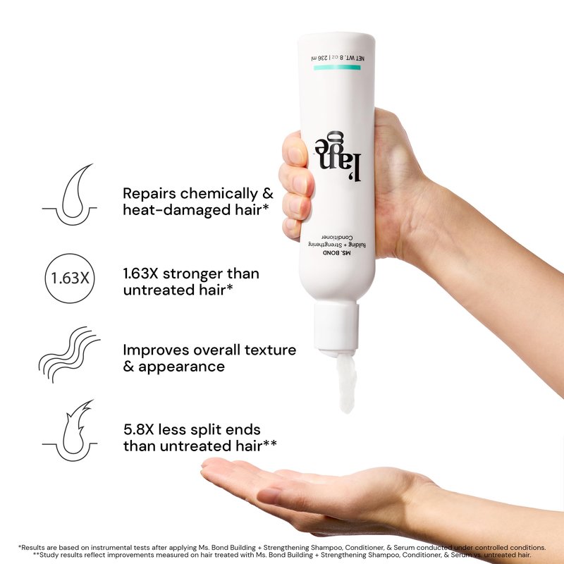 L'ANGE HAIR Ms. Bond Building + Strengthening Conditioner| Restores Hair Bonds | Intensive Treatment for Breakage Recovery | Hair Mask for Smooth Finish | Moisturizing Formula | 8 fl oz Bottle