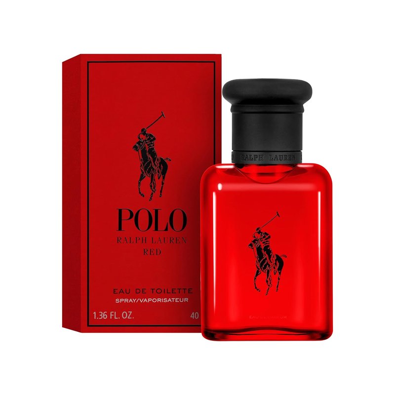 Ralph Lauren Fragrances - Polo Red Eau de Toilette - Woody & Spicy Men's Cologne - Medium Intensity with Grapefruit & Saffron