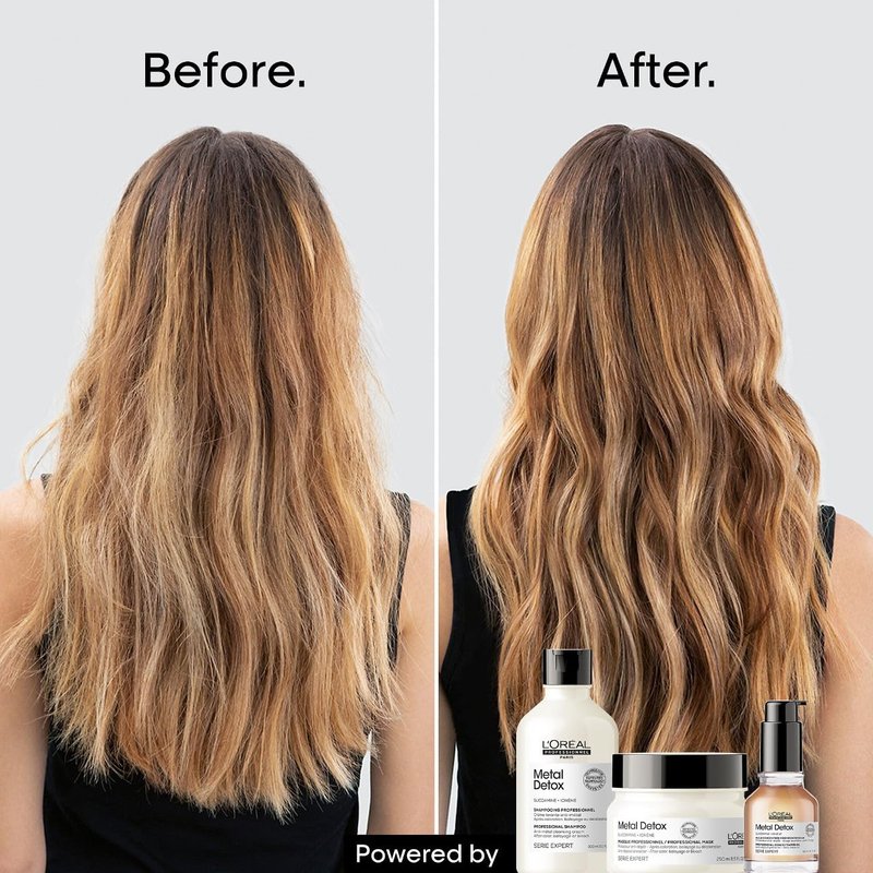 L'Oreal Professionnel Metal Detox Leave-In Oil - Detoxify Hair, Prevent Damage & Enhance Color Shine