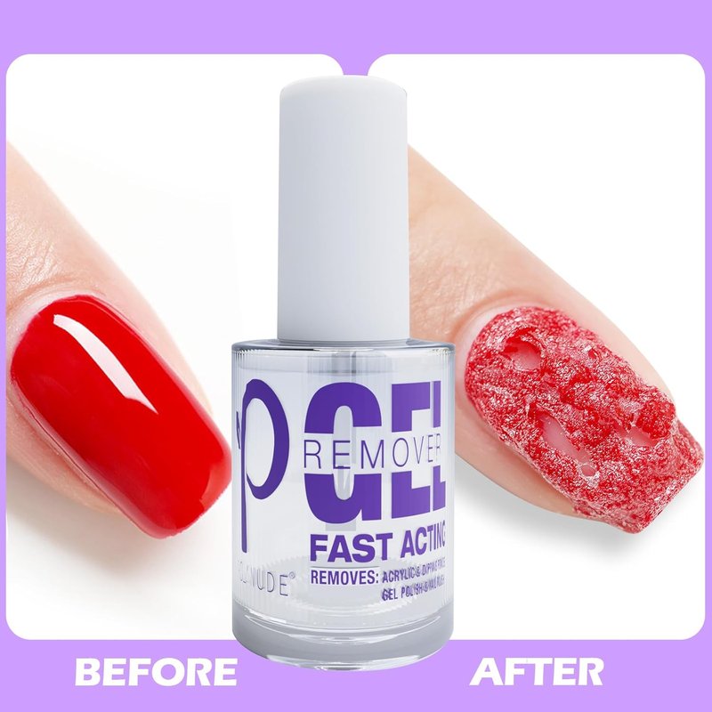 Skiennix Gel Nail Polish Remover - Professional 3-Pack for Quick & Easy Removal in 3-6 Minutes