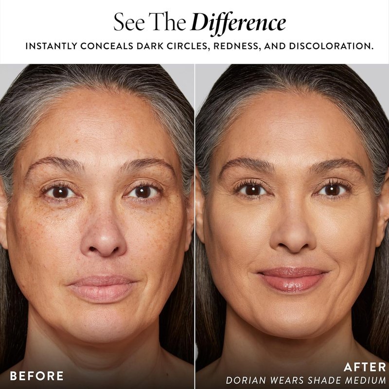 LAURA GELLER NEW YORK Ideal Fix Under Eye Concealer - Full Coverage, Anti-Aging Formula - 1 Porcelain, Hydrating & Crease-Free
