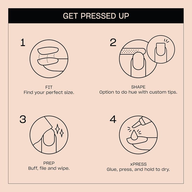 OPI Press On Nails - Short Round & Squoval Nail Art | 30 Count with Glue - Long Lasting & Reusable
