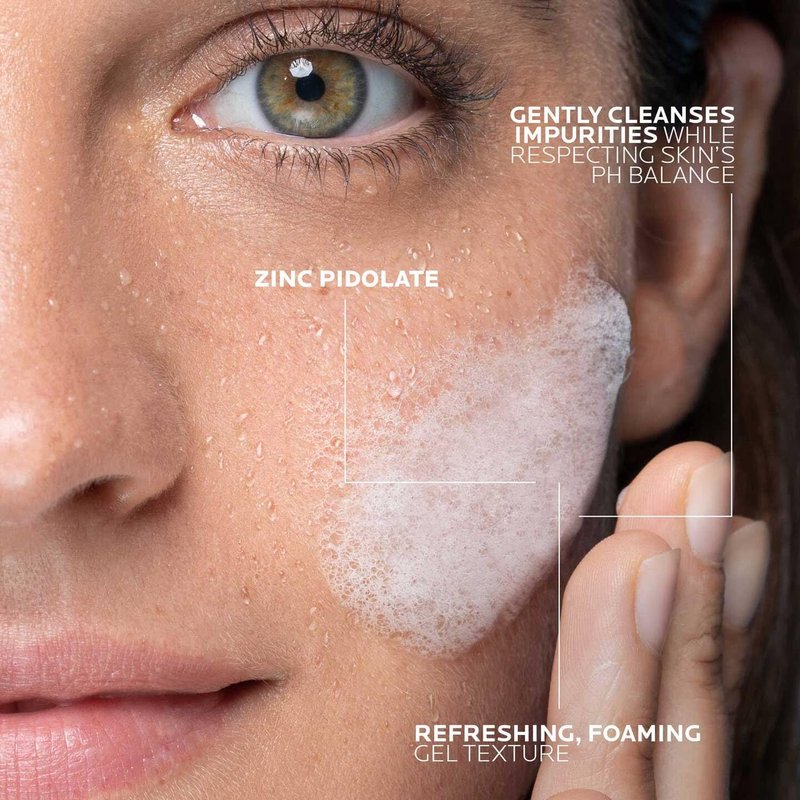La Roche-Posay Effaclar Foaming Gel Cleanser - Purifying Face Wash for Oily Skin, Alcohol-Free & Oil-Free