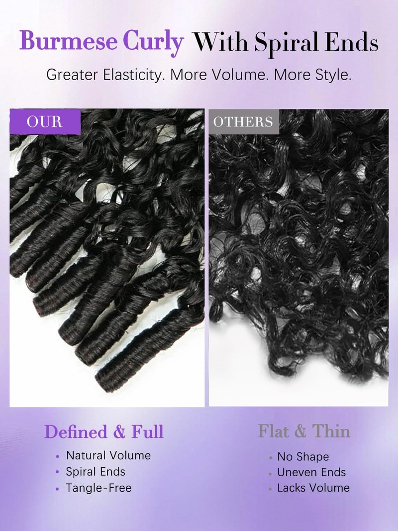 Legendhair Burmese Curly Half Wig Human Hair 26 Inch 180% Density Wear and Go Glueless Wig with Drawstring Spiral Curly Ends 3 in 1 Flip Over Headband Wig Beginner Friendly for Black Women