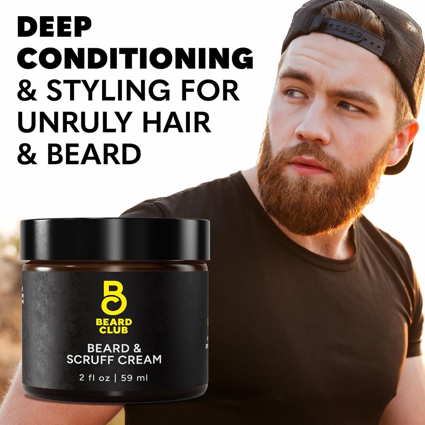 The Beard Club Biotin Beard Cream - Moisturizing Shea Butter for Healthier Facial Hair & Skin