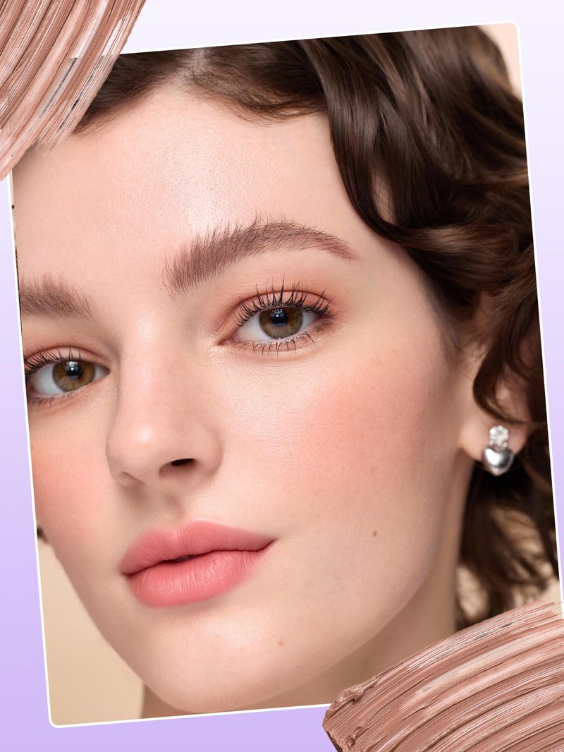 SHEGLAM Airy Tinted Volumizing Brow Mousse Eyebrow Cream Gel Highly Pigmented Shaping Filling Water Removal-Ash Pink