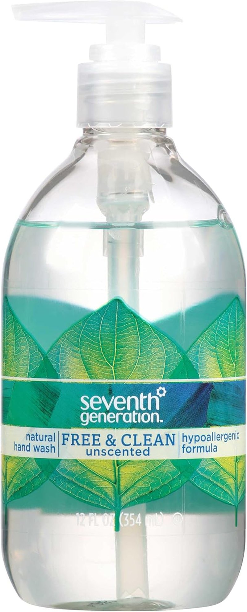 Seventh Generation Liquid Hand Soap - Fragrance-Free & Unscented | 12 Fl. Oz, Pack of 8