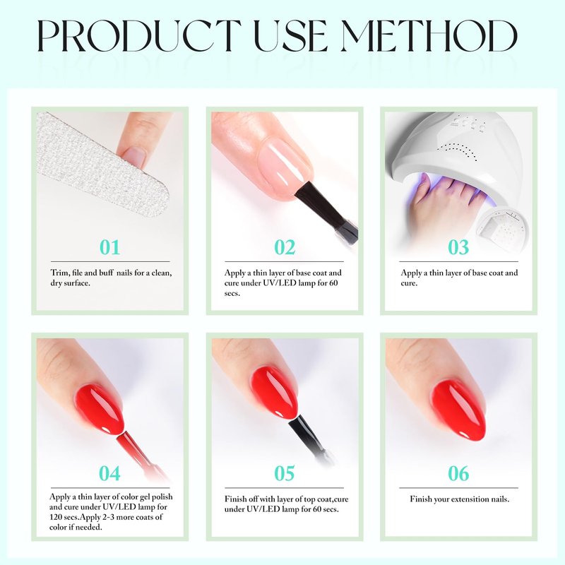 Double Rhythm Gel Nail Polish - Pure Sheer Soak Off Formula for DIY Manicure | Sea Blue 15ML