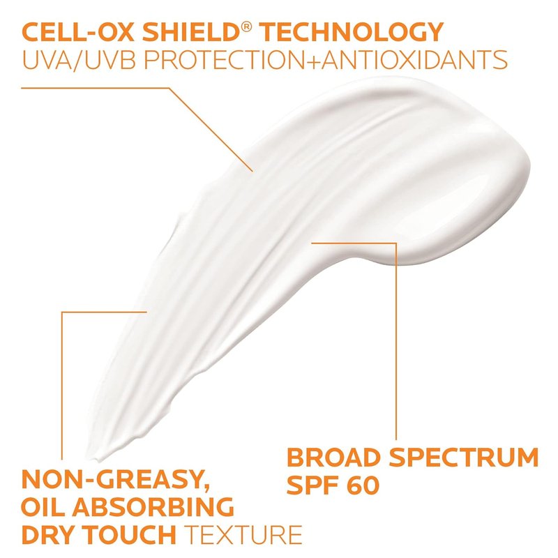 La Roche-Posay Anthelios Clear Skin Sunscreen - SPF 60, Oil-Free, Non-Greasy, Travel Size | Broad Spectrum Protection