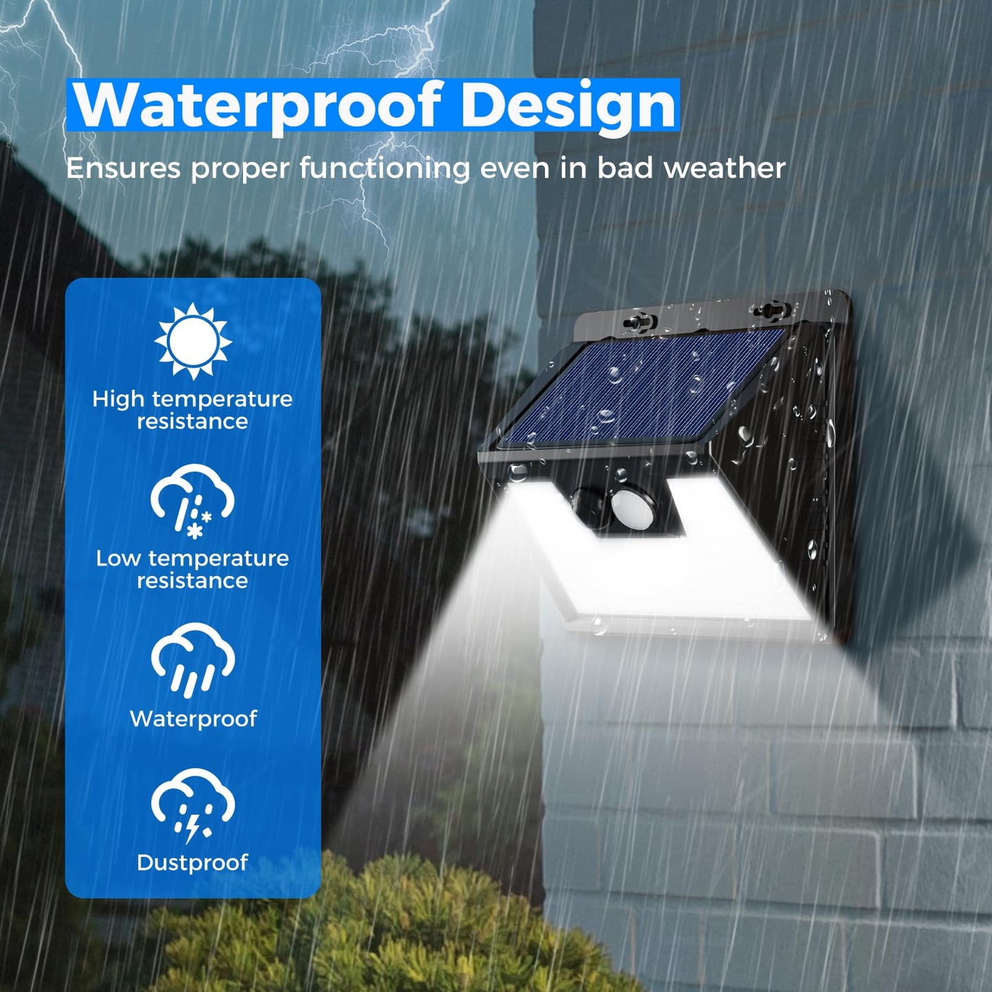 Peasur Solar Lights Outdoor Waterproof [12 Packs/140 LEDs], 3 Lighting Modes Solar Motion Sensor Light Outdoor, Ultra Bright Security Lights Outdoor Solar Lights for Outside Fence Yard Patio Deck