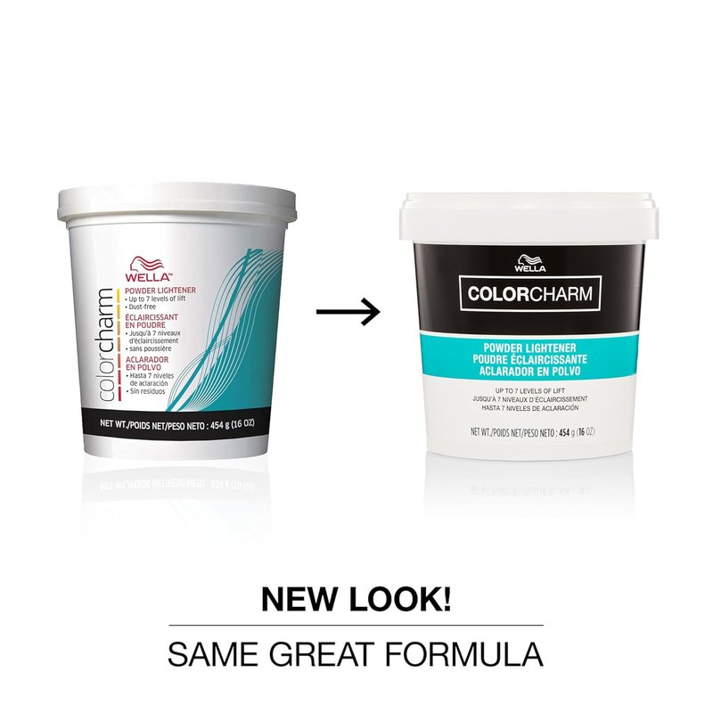 COLORCHARM Powder Hair Lightener - Up to 7 Levels of Lift | Dust-Free Formula for Easy Application
