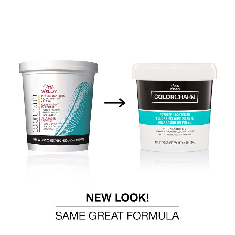 COLORCHARM Powder Hair Lightener | Up to 7 Levels of Lift | Dust Free | 16 Oz | Packaging May Vary