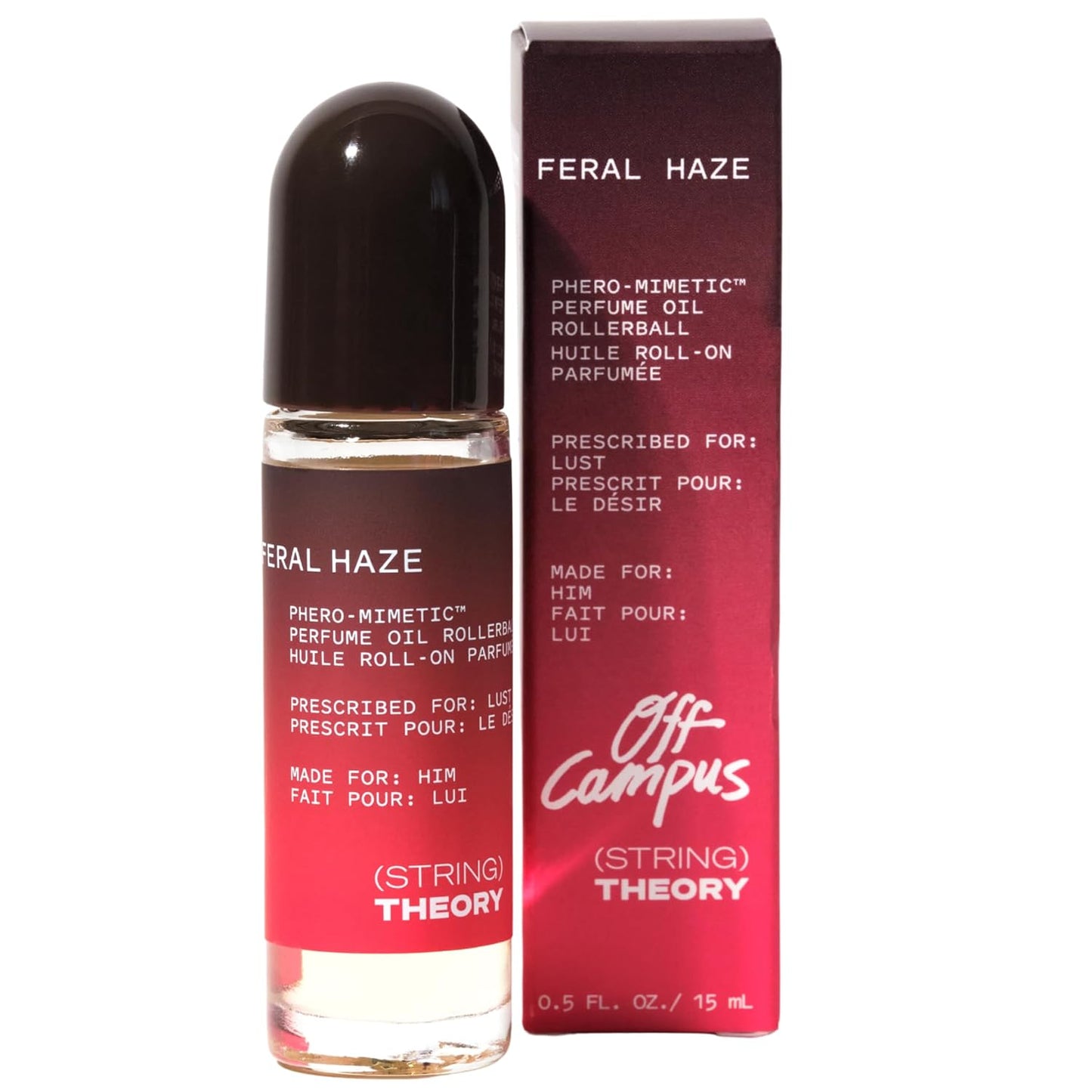 STRING THEORY | Garrett Men's Pheromone Roll-On Cologne - Spicy Vanilla & Smoky Musk - Lasts 3 Hours