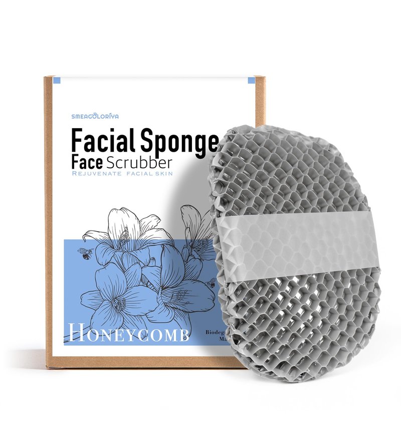 Bath Mitt - Exfoliating Glove, Honeycomb Body Scrubber,Massage Body Scrub Gloves for Home Spa,Mitt Sponges for Cleaning Body,Deep and Gentle,Fast foaming (Purple(Softer,Small Size))