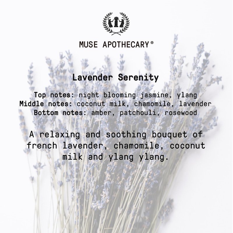 Muse Apothecary Linen Ritual - Aromatic, Soothing, and Relaxing Linen Spray for Bedding, Laundry and Fabric Spray Freshener - Infused with Aromatherapy Essential Oils - Lavender Serenity