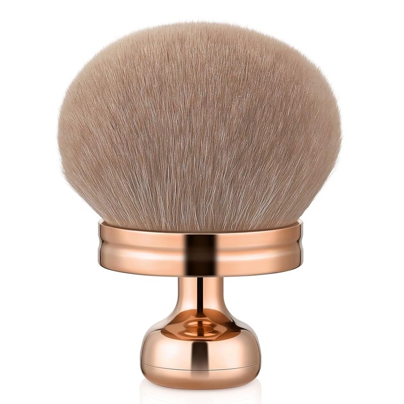 Extra Large Body Makeup Brush - Self Tanner Applicator | 66mm Wide Kabuki Brush for Bronzer & Tanning (Rose Gold)