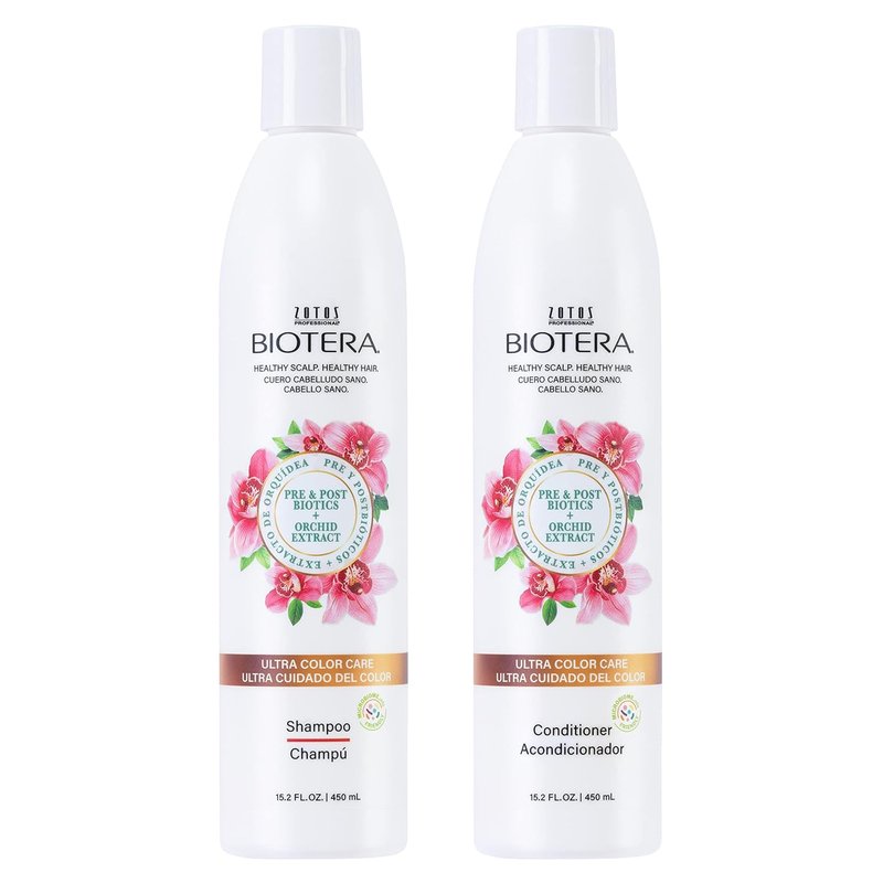 Biotera Ultra Color Care Shampoo & Conditioner Set - Vegan, Paraben & Sulfate Free | 15.2 Fl Oz