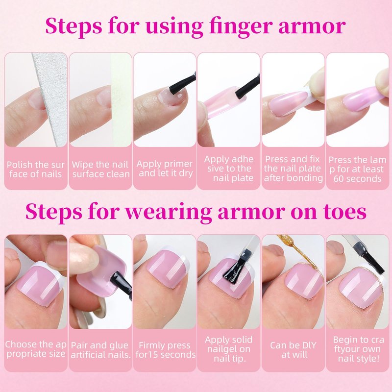 HWHUNO 4 Design French Soft Gel Toe Nail Tips Set,120Pcs White Pink Black Full Cover Square Tip Press on Nails & Press on Wider Toenails for Women Home Diy Salon 15 Sizes